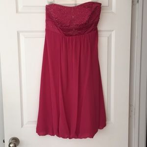 David’s bridal strapless dress